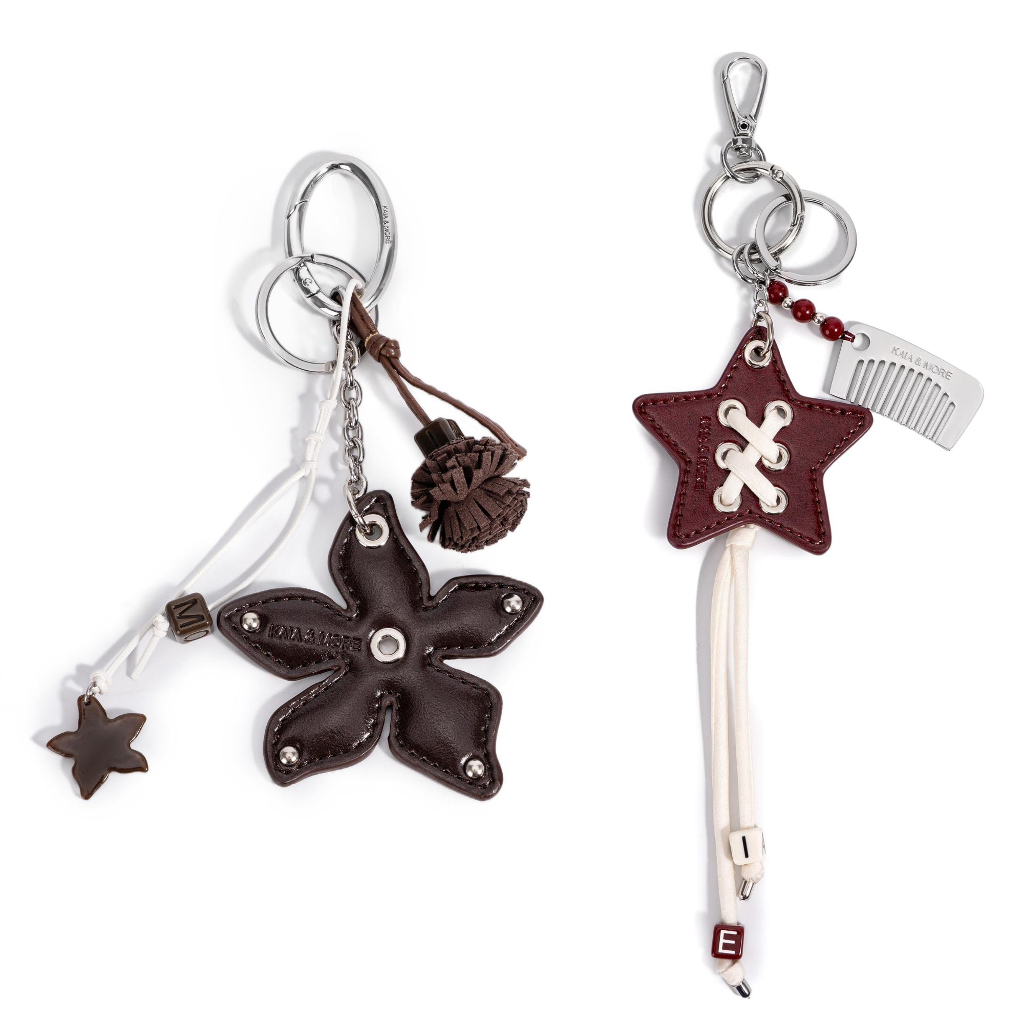 downtown girl duo (flower charm + star charm)